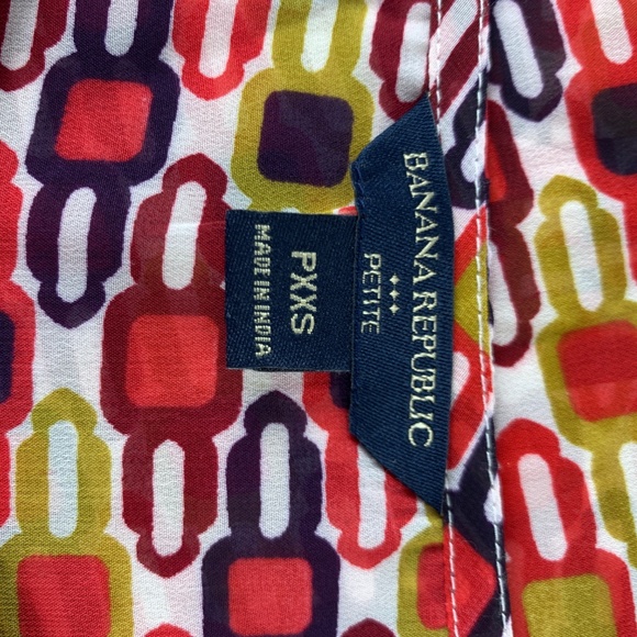 Banana Republic PXXS XXS Petites Blouse Semi Sheer - Picture 4 of 4